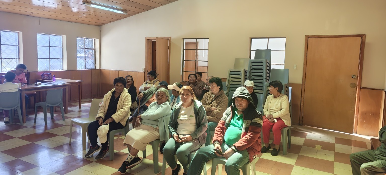 Community members gathered at a local health site
