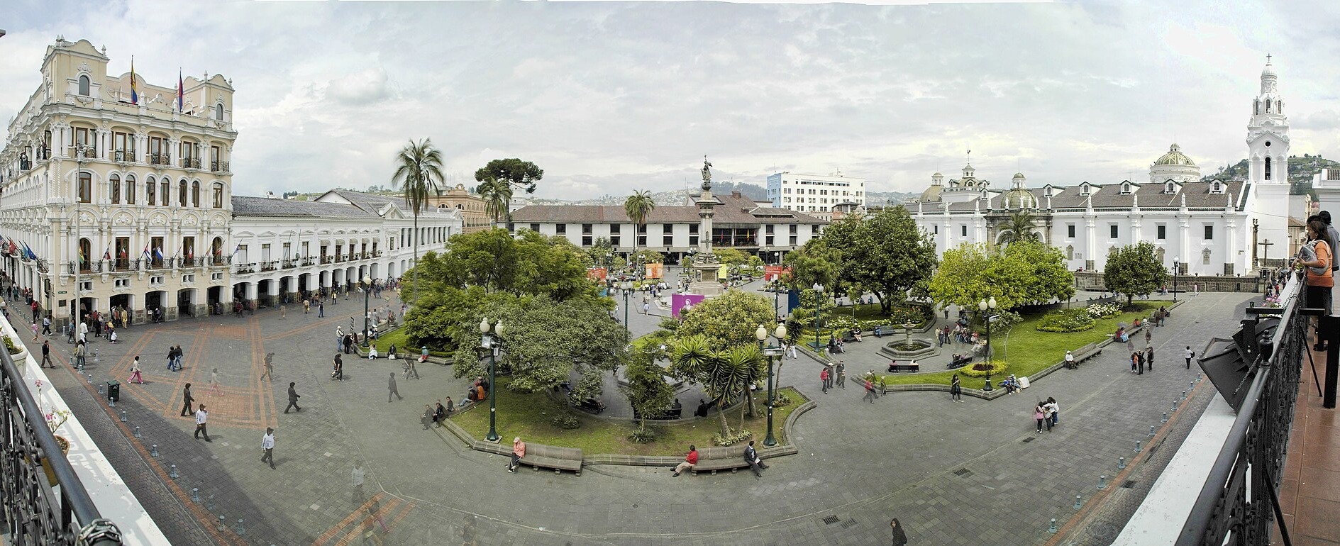 Plaza Grande and the historic center of Quito