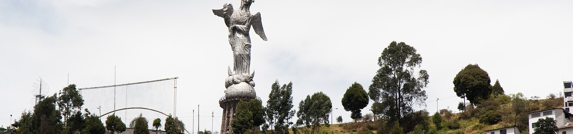 The Virgin of El Panecillo monument above Quito